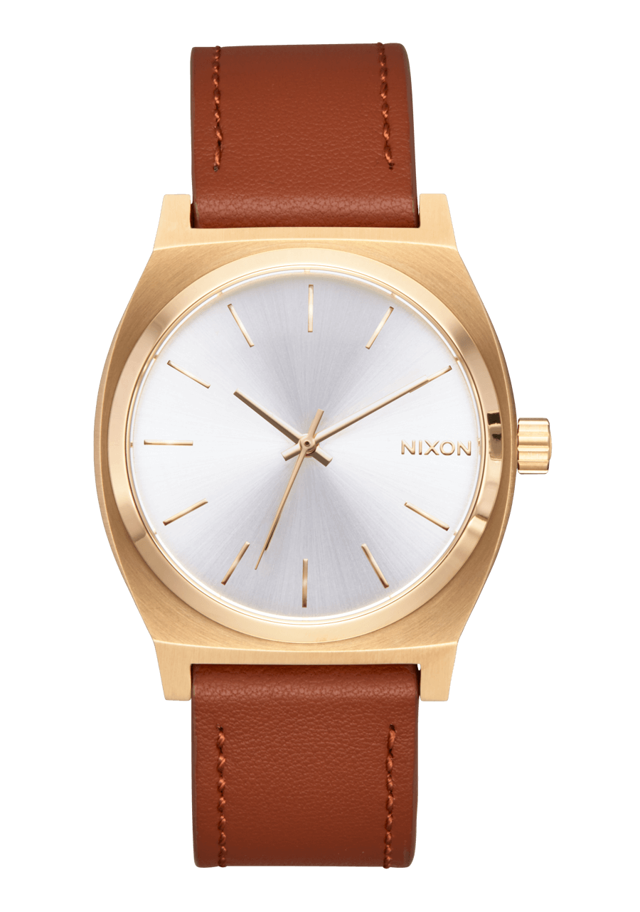Time Teller Leather - Light Gold / White Sunray View 1