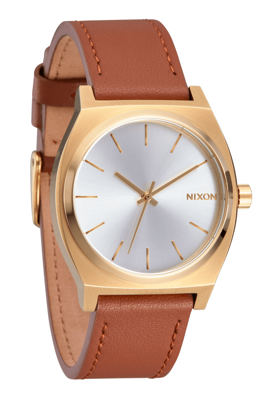 Time Teller Leather - Light Gold / White Sunray View 2