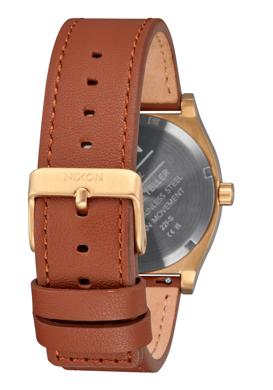 Time Teller Leather - Light Gold / White Sunray View 4