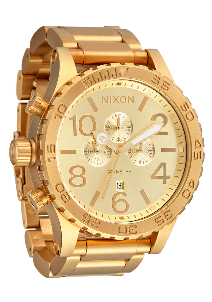 51-30 Chrono Watch | All Gold | Men's Stainless Steel – Nixon EU