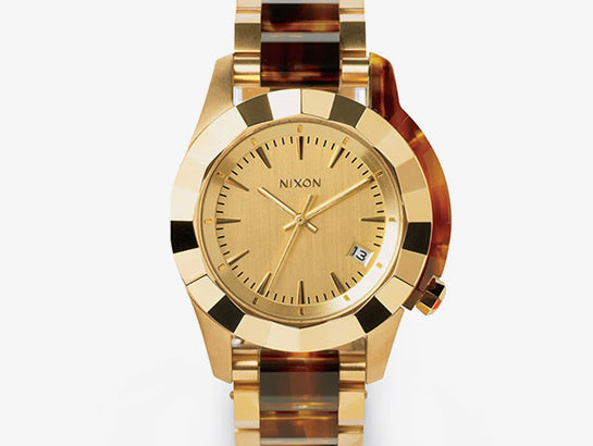 All gold Nixon Monarch watch