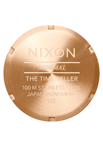 
Nixon Time Teller Watch - Analog - Rose Gold / Gunmetal / Brown - View 4
