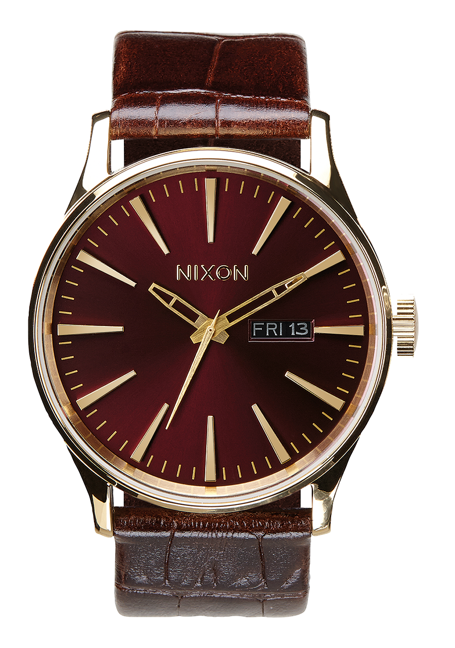 Sentry Leather - Gld / Oxbld Sunray / Brn Gator View 1