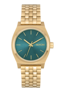 Medium Time Teller - Light Gold / Turquoise View 1