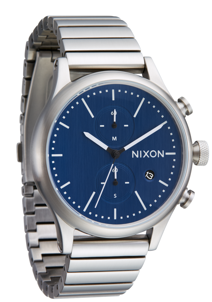 Station Chrono Watch | Silver / Indigo | Chronograph Watch – Nixon EU