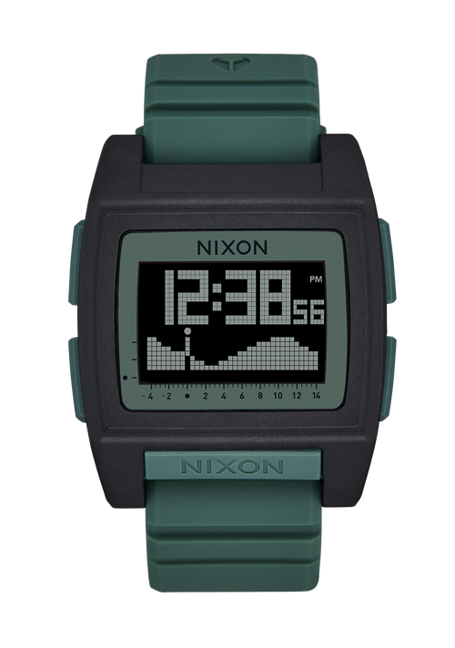 
Nixon Base Tide Pro Watch - Digital - Black / Sage - View 1