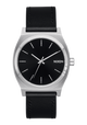 Time Teller Leather - Silver / Black