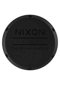 Sentry Chrono Leather - Matte Black / Gold / Black View 5