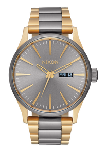 
Nixon Sentry Stainless Steel Watch - Analog - Gunmetal / Gold - View 1