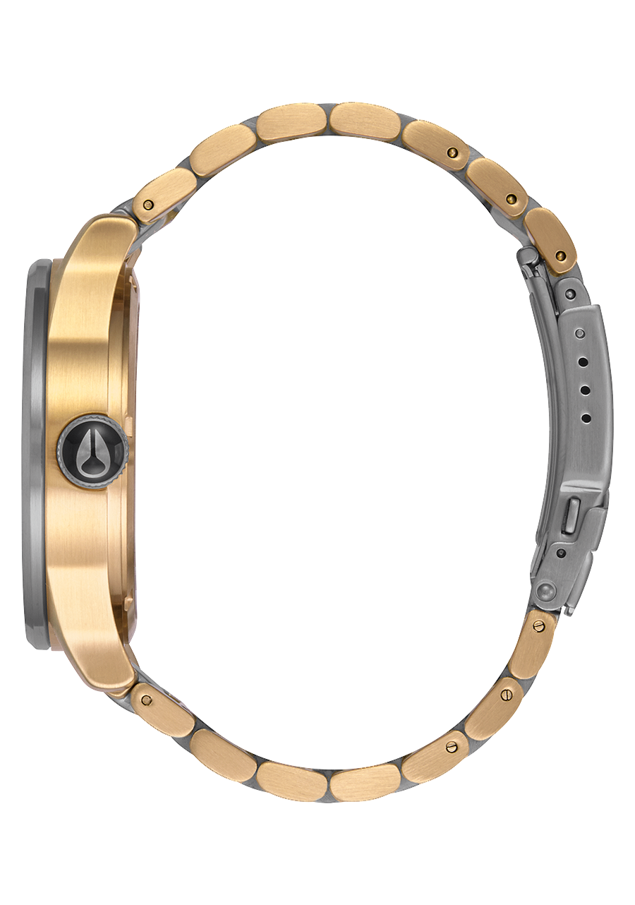 
Nixon Sentry Stainless Steel Watch - Analog - Gunmetal / Gold - View 2