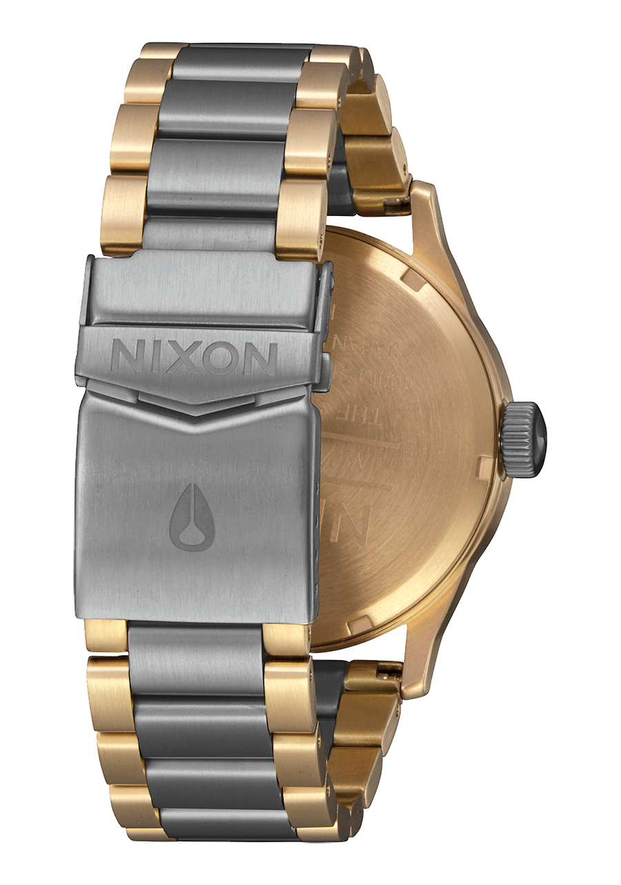
Nixon Sentry Stainless Steel Watch - Analog - Gunmetal / Gold - View 3
