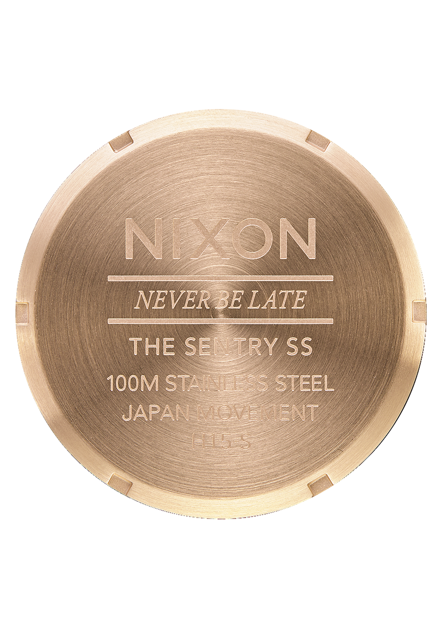 
Nixon Sentry Stainless Steel Watch - Analog - Gunmetal / Gold - View 4