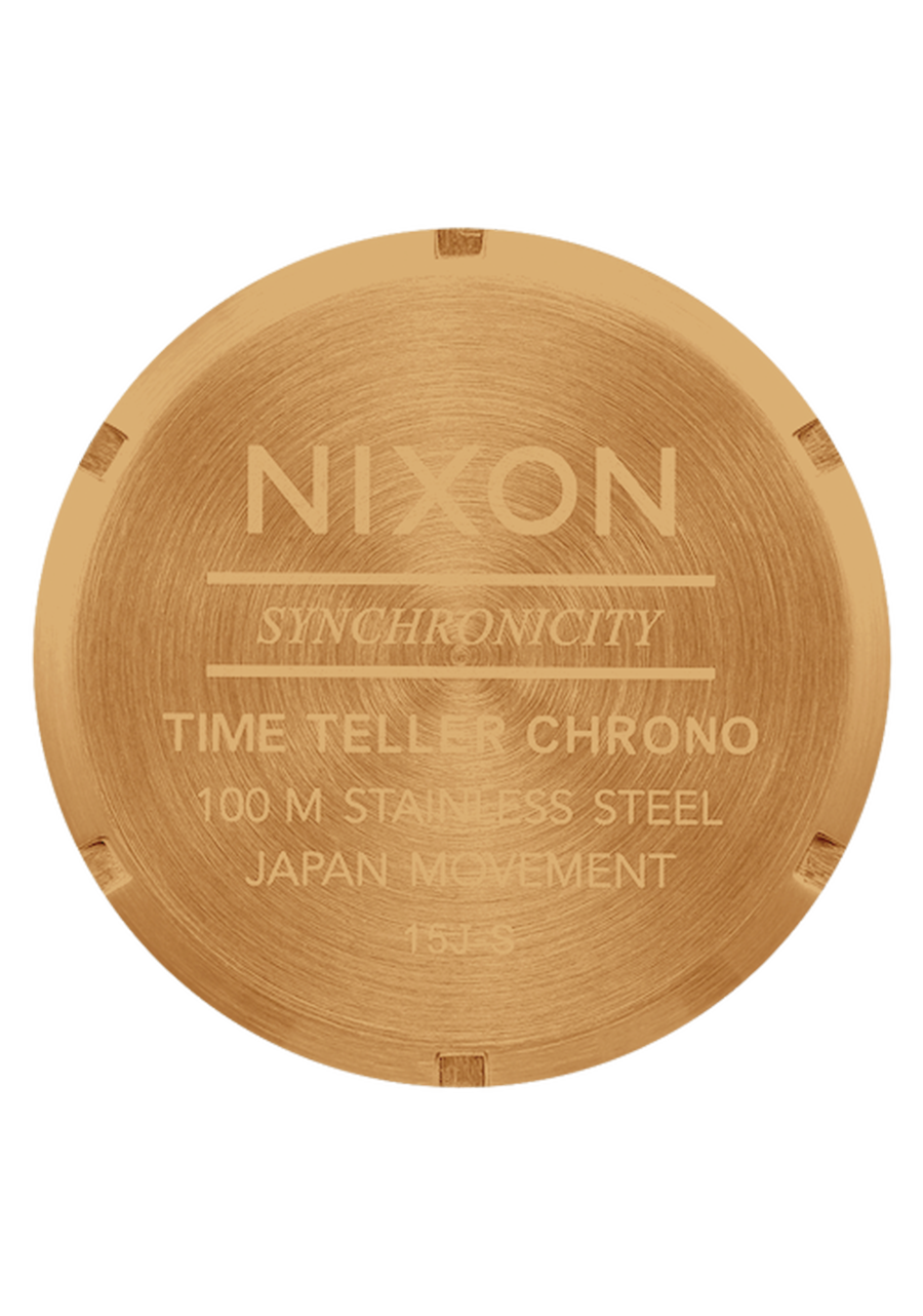 Time Teller Chrono - Gold / Green Sunray View 5