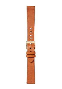 16mm Veg Tanned Leather Band - Saddle View 2