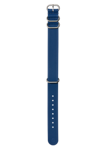 20mm FKM Rubber One Piece Band - Navy / Blue View 1