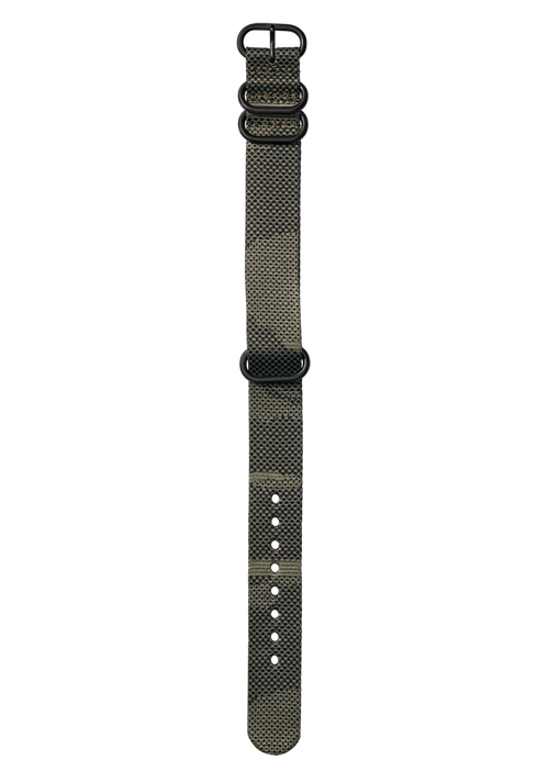 20mm Recycled One Piece Band - Olive Dot Camo