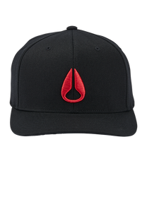 Deep Down Flexfit Athletic Fit Hat - Black / Red View 3