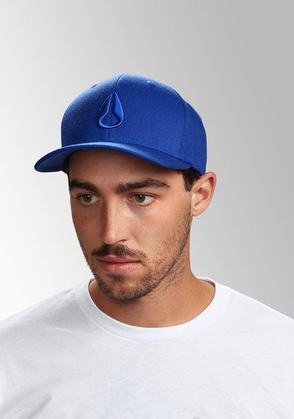 Deep Down Flexfit Athletic Fit Hat - Royal / Royal View 5