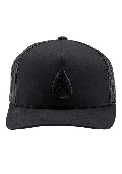 Iconed Trucker Hat - Black / Black View 3