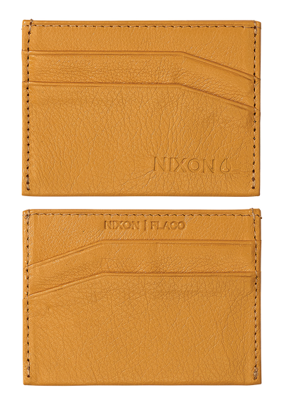 Flaco Leather Card Wallet - Yellow