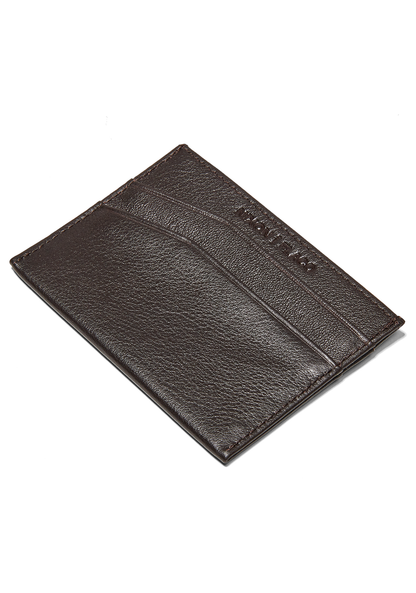 Flaco Leather Card Wallet - Brown View 3