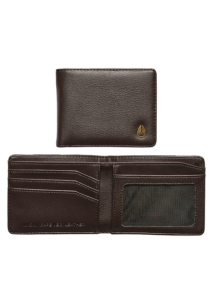 Cape Vegan Leather Wallet - Brown View 1