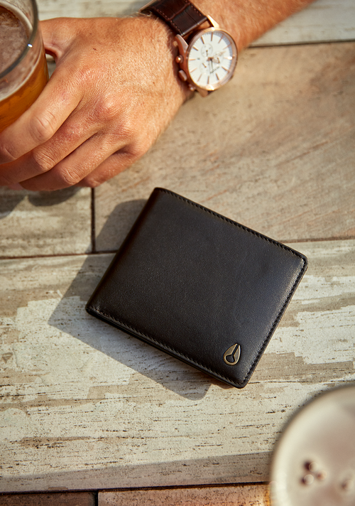 Pass Leather Wallet - Brown