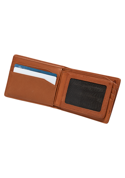 Pass Leather Wallet - Saddle View 2