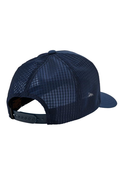 Frothy Snapback Hat - Midnight Blue / Dark Yellow