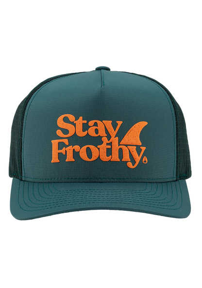 Frothy Snapback Hat - Sage / Orange View 3