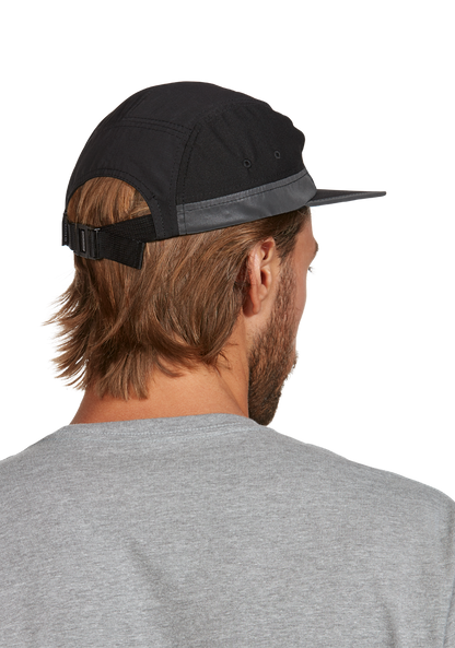 Night Runner Strapback Hat - Black View 6