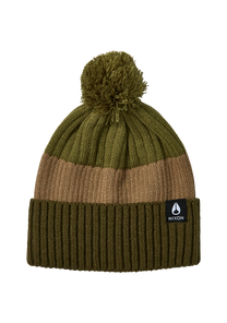 Schrader Pom Beanie - Olive / Multi View 1