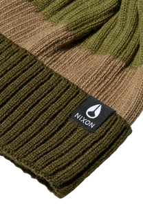 Schrader Pom Beanie - Olive / Multi View 2