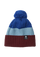 Schrader Pom Beanie - Dark Cherry / Blue