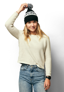Teamster Beanie II - Black / White View 4