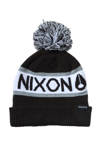 Teamster Beanie II - Black / White View 1
