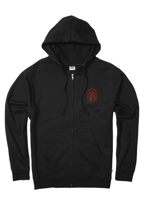 Temple Zip Hoodie - Black