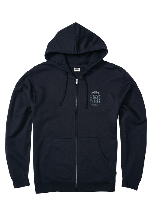 Temple Zip Hoodie - Navy