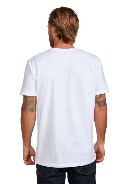 Stay Frothy Repreve® T-Shirt - White / Sage View 5