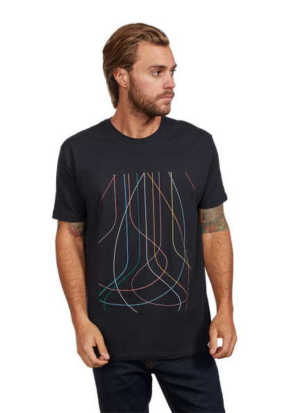 Winger Repreve® T-Shirt - Black / Multi View 3