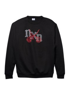 Rosas Crew Sweatshirt - Black / Red